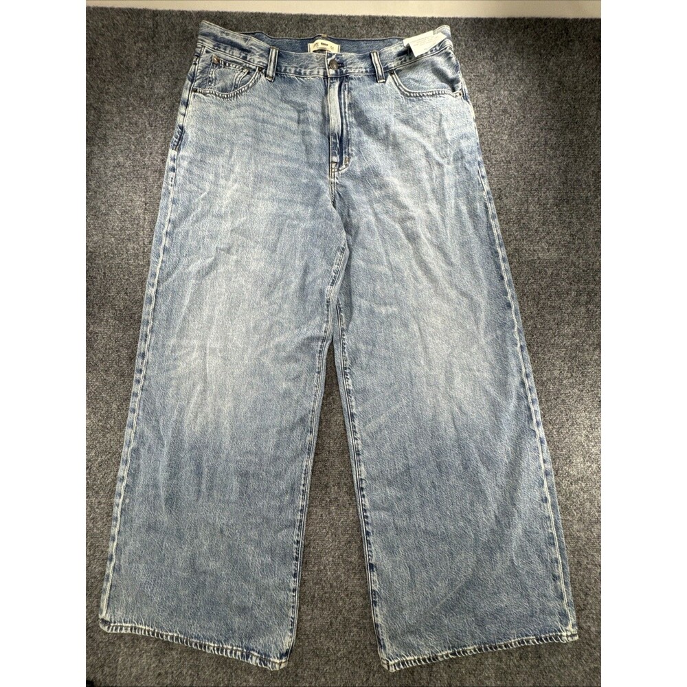 Madewell Superwide-Leg Jeans Women W32 High Rise Wide Leg Light Wash NWT